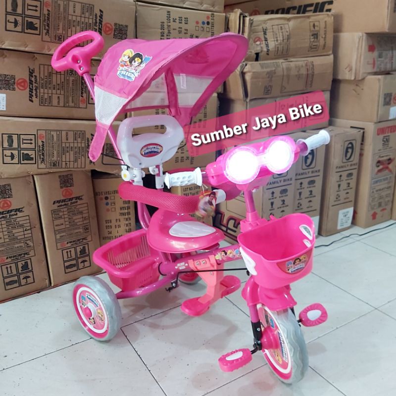 Sepeda Anak Roda 3 stroller tricycle Family F 916 HT