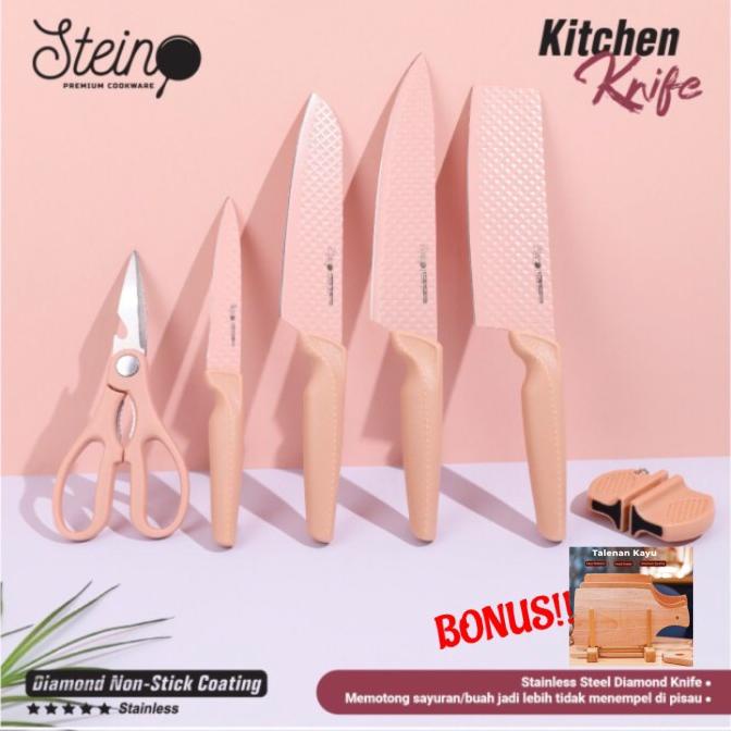 STEIN Cookware Stainless Knife Set / STEIN Pisau Set TERGOKIL