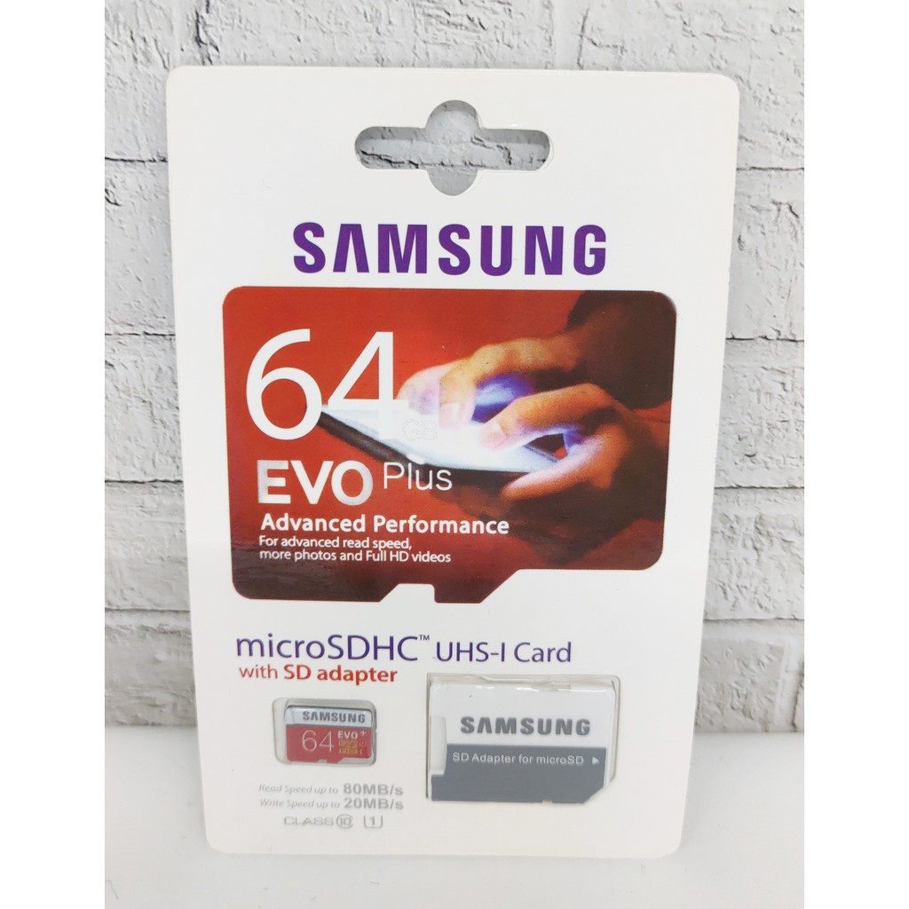 Memory Samsung Evo + Adaptor 2 / 4 / 8 / 16 / 32 / 64gb / MMC / Mirco SD