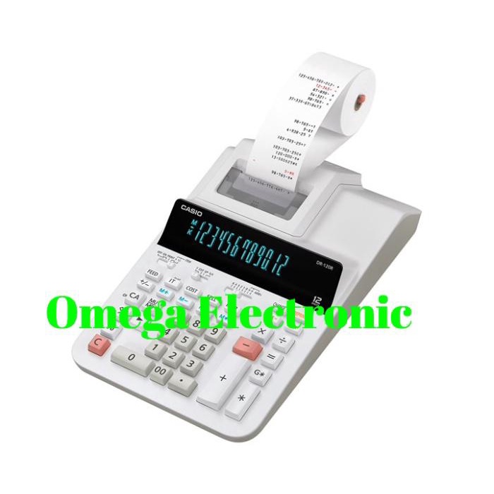 

PROMO! Casio Calculator DR-120R - Printing Struk Kasir Kalkulator DR 120 R - Putih |Kalkulator