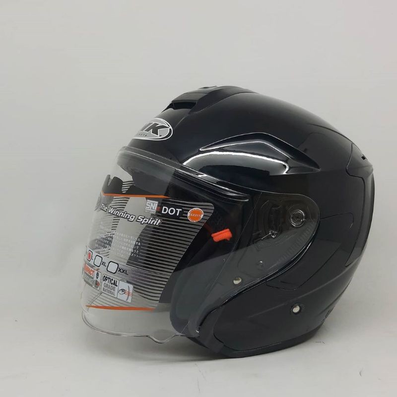 Helm Ink Dynamic Solid Polos-Hitam Metalik