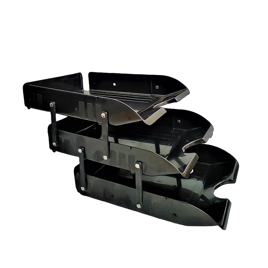 

RAK KERTAS MEJA 3 TINGKAT MOSHI LETTER TRAY HITAM PLASTIK ELEVATED DOCUMENT TRAY FOLIO