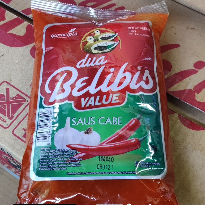 

Promo Terbatas - Saos Sambal Dua Belibis 1 Kg Bantal Per Dus Isi 10Pcs Grosir Gosend