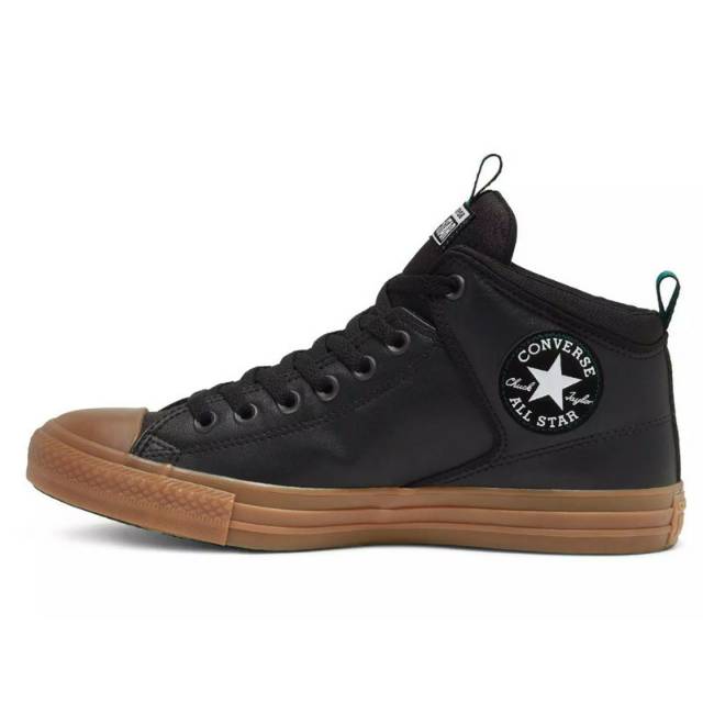converse mid leather