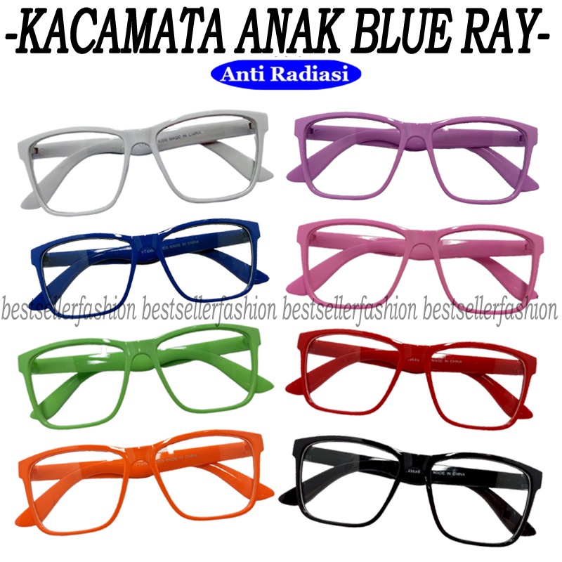 Kacamata Anak Anti Radiasi Blue Ray (Design Korea) Laki-laki & Perempuan Kacamata Komputer hp Kaca m