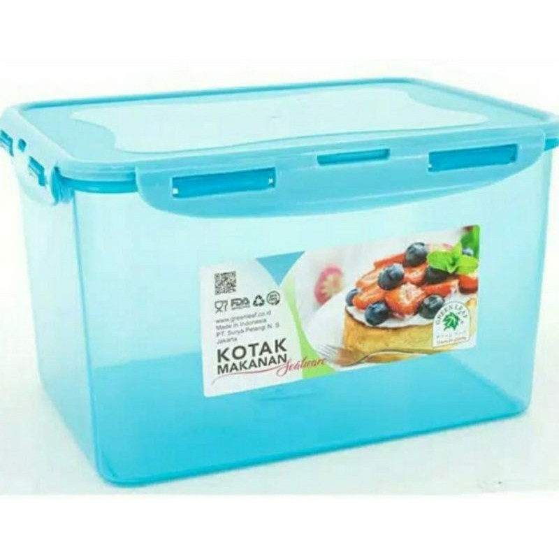 Kotak Makan Sealware 10 Liter Green Leaf 7268 Box Container Tempat Penyimpanan Makanan Sayur Daging