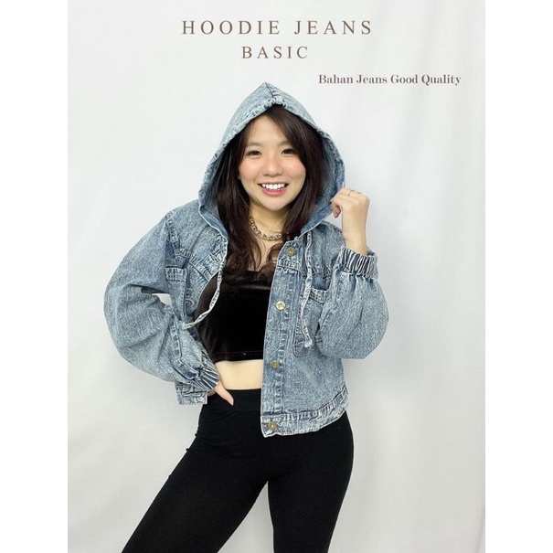 Jaket Jeans Hoodie Jeans Basic Jeans Premium Jaket Jeans Import Good Quality Women Jeans Jaket Fashion Import