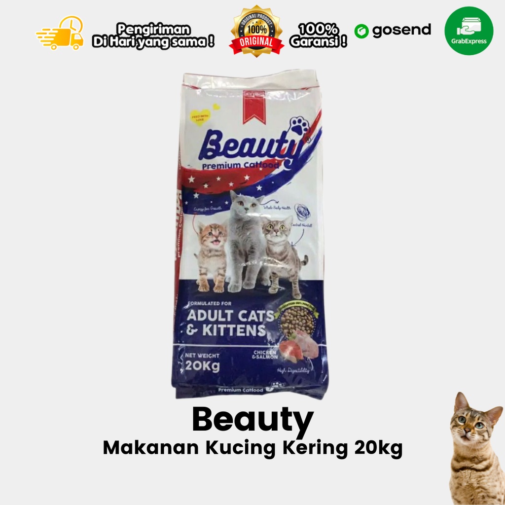 Makanan Kucing Kering Dry Food Beauty 20Kg