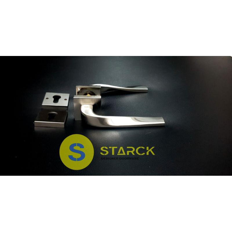 Door handle minimalis roses Starck solid cast 304 handel pintu kayu