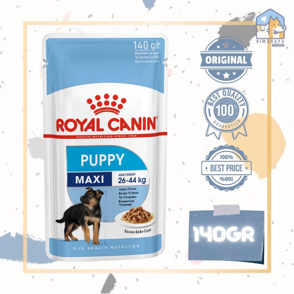 ROYAL CANIN MAXI PUPPY WET FOOD 140GR (POUCH)