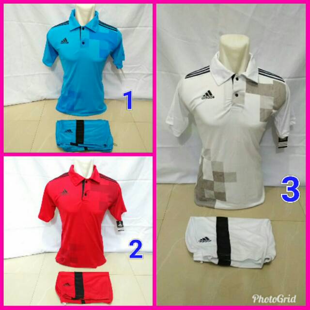 TERLARIS BERKERAH Baju Kaos Jersey Sepakbola Futsal