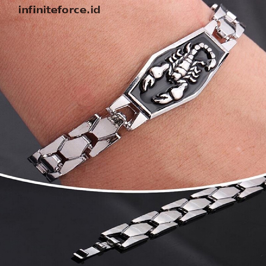 Gelang Rantai Bahan Stainless Steel Untuk Pria