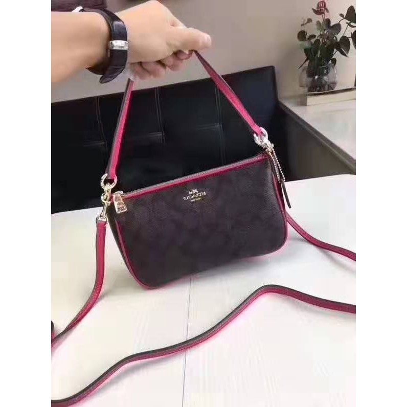 Amerika Serikat Membeli COACH 36674 LOGO Tiga Dimensi LOGO Diagonal Tas