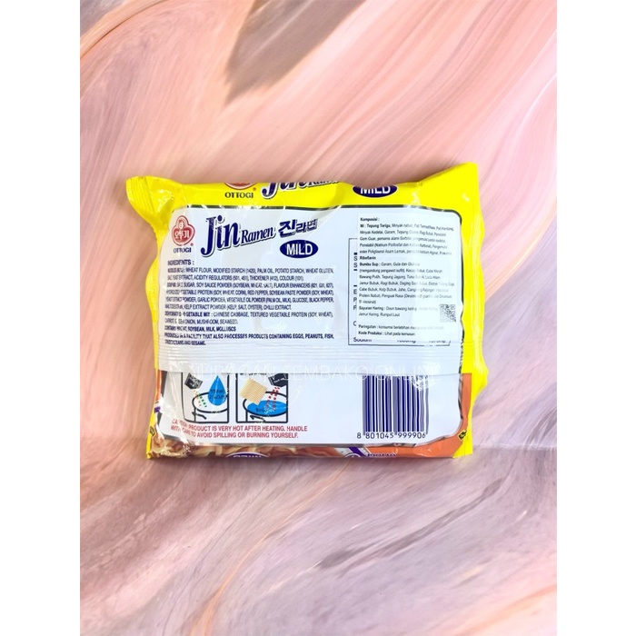

impor-mie- ottogi jin ramen mild 120g termurah non halal/ mie korea/ ramen korea -mie-impor.
