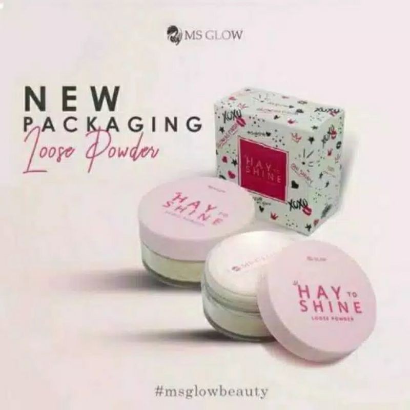 Bedak tabur oily to matte ms glow 100% ORIGINAL