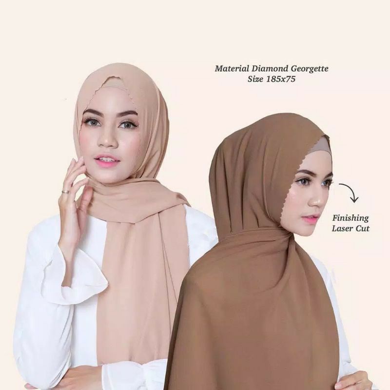 PASHMINA DIAMOND LASERCUT TERBARU