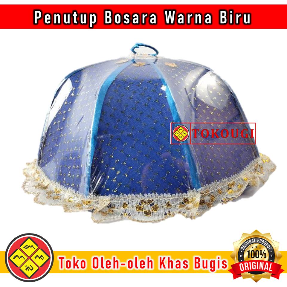 Penutup Bosara Modern Tutup Kue Bosara Besar Warna Biru Classic