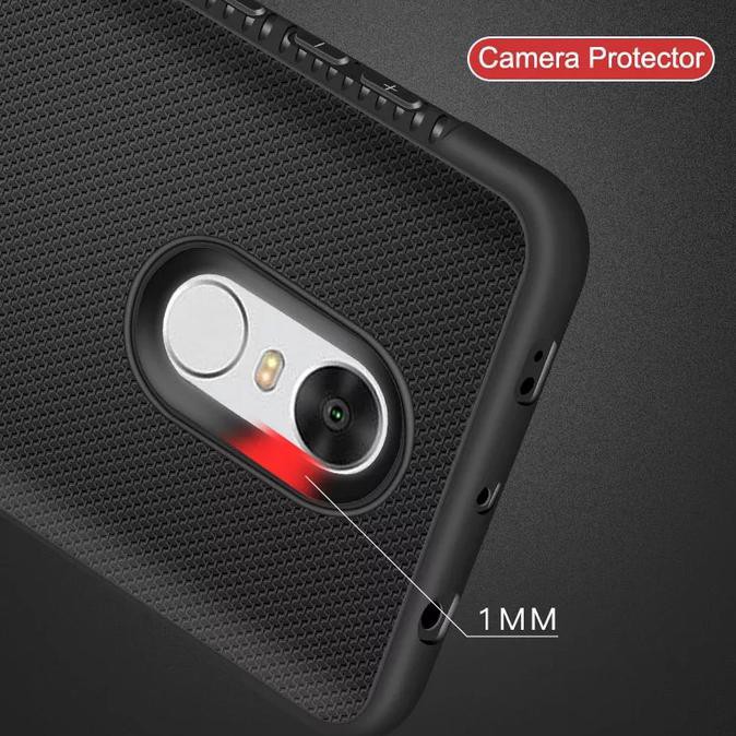 Xiaomi Redmi 5 Case Shockproof Anti Slip Slim Black Matte Softcase - Hitam New Hokyti