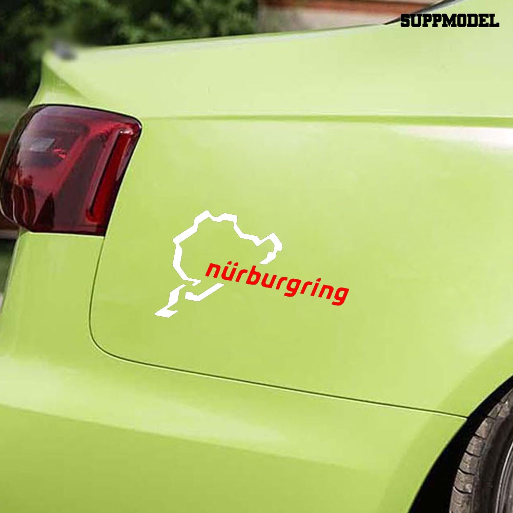 Stiker Decal Motif Tulisan Nurburgring Untuk Dekorasi Body / Bumper / Jendela Mobil