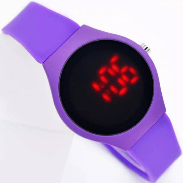 Jam Tangan Pria/ Wanita Ice LED digital Strap Rubber