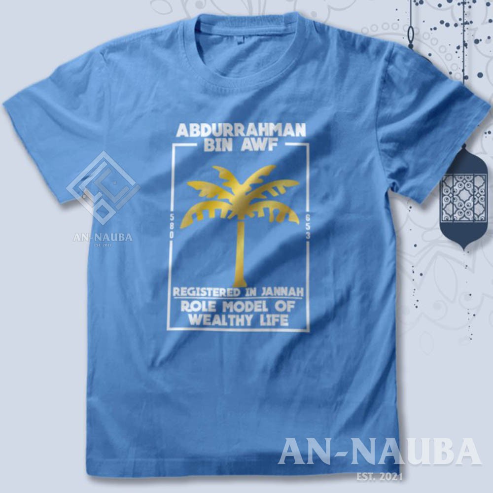 Kaos Dakwah Islami Sahabat Nabi / ABDURRAHMAN BIN AWF TSHIRT / Baju Distro Santri Muslim [AN-6291]-6