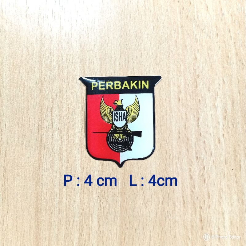 

Sticker timbul resin logo PERBAKIN kecil