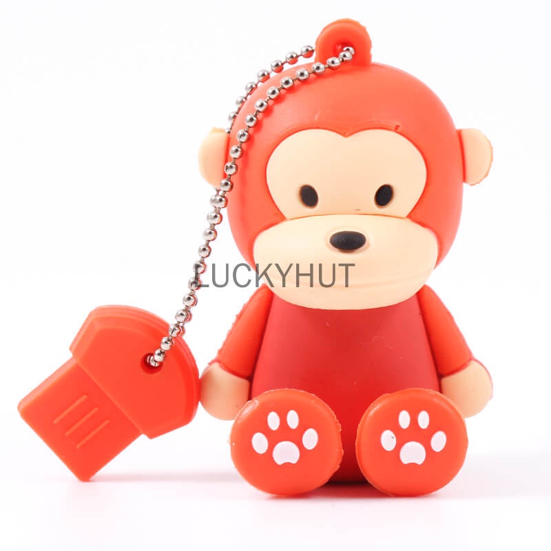 Suntrsi Usb Flash Drive monkey Cartoon1GB 8GB 16GB 32GB 64GB 128GB Pen Drive Usb Memory Stick Hadiah Untuk PC