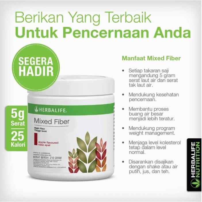 

Mixed Fiber Herbalifepengganti Lipobond pemblokir Lemak Mix Fiber