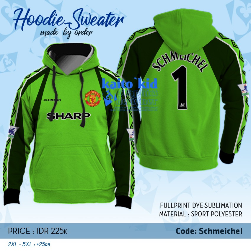 Hoodie Sweater PETER SCHMEICHEL Manchester United FullPrinting Jaket Keren