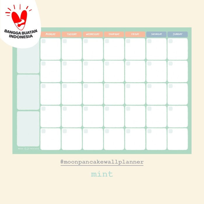 

Special Moon Pancake Wall Monthly Planner Board - Mint Terbaru
