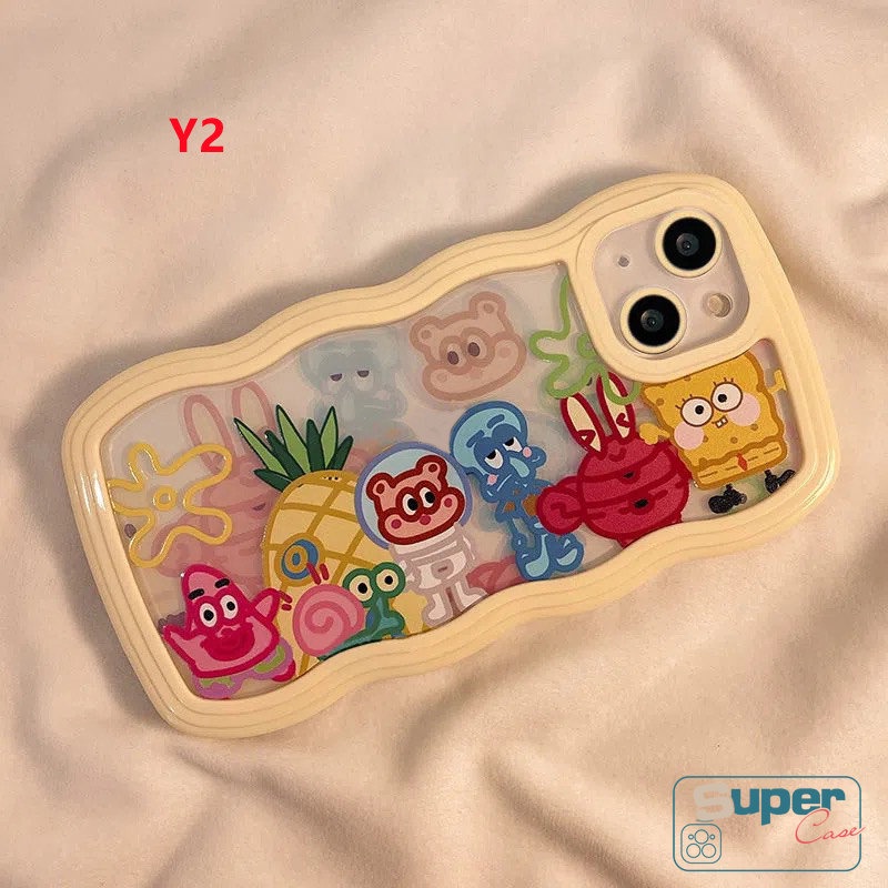 Wavy Edge Soft Case Oppo A17 A15 A95 A17K A57 A78 A77s A96 A12 A76 A55 A16K A16 A9 A5 A1K A5s A3s A54 A74 A15s Reno 8T A54S A7 A16s A52 A33 A72 A35 A32 Kartun Disney Animals Case