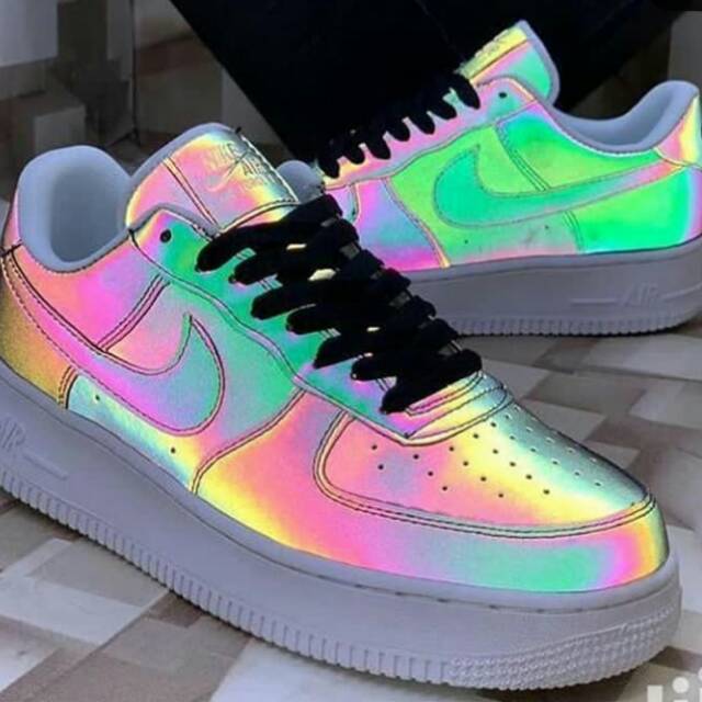nike air force 1 reflective black