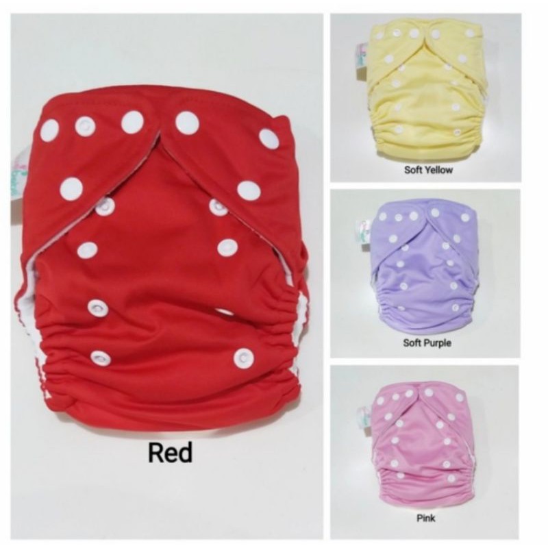 CLUEBEBE Pocket Snap Polos Clodi Onesize Snap Popok Kain Kancing