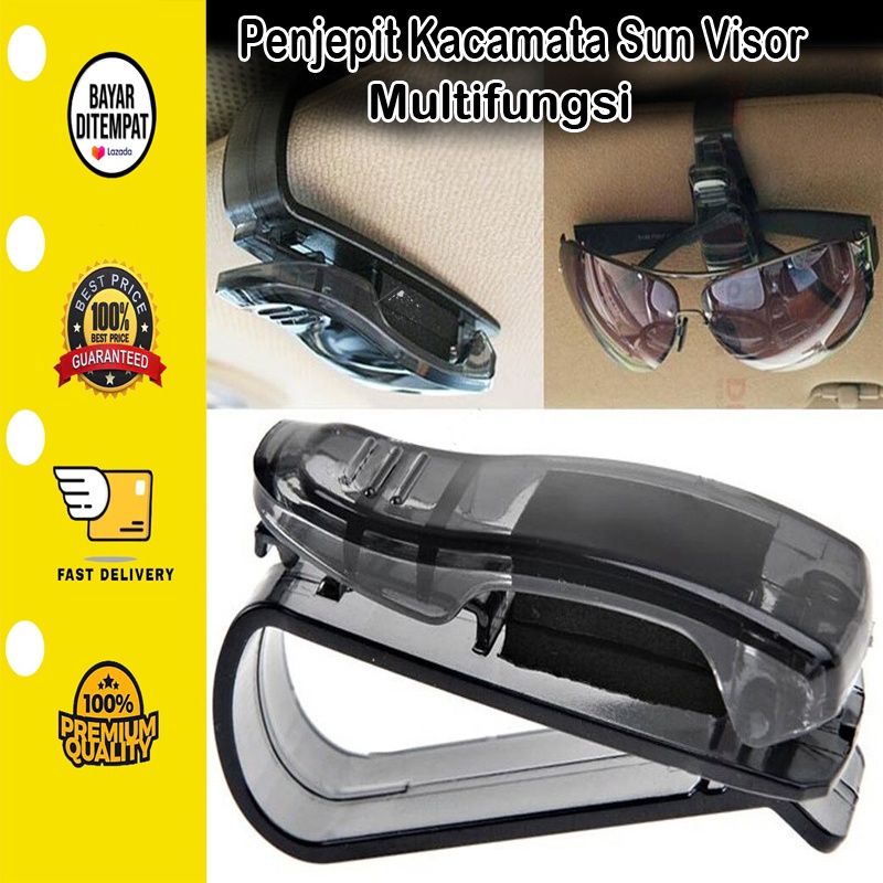 [BISA COD] Penjepit Kacamata Sun Visor Jepitan Klip Tempat Taruh Sun Glasses Kaca mata di dalam Mobil