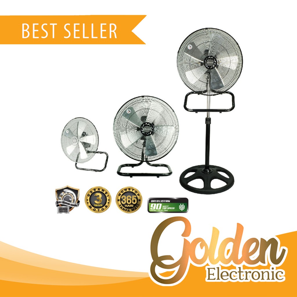 kirin industrial Fan 3in1 KIF-1831 Kipas angin besi Paling Murah