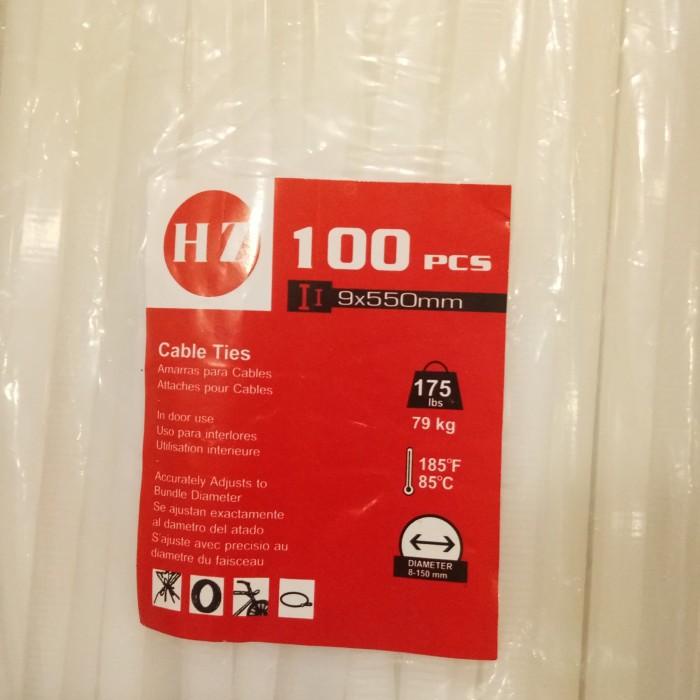 

Kabel Ties / Kabel Tie 9 x 550mm PUTIH