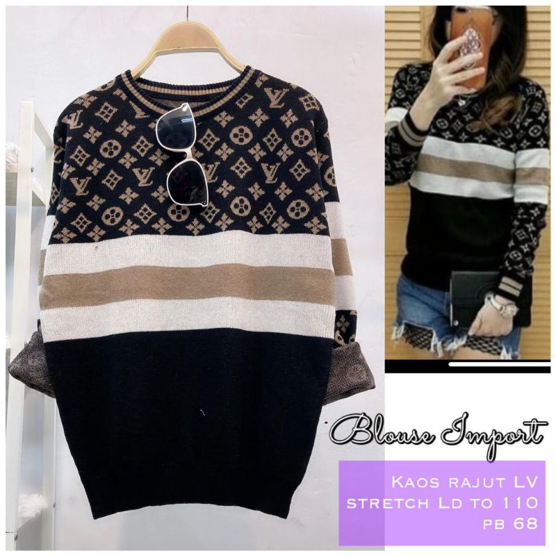 blus import kaos rajut