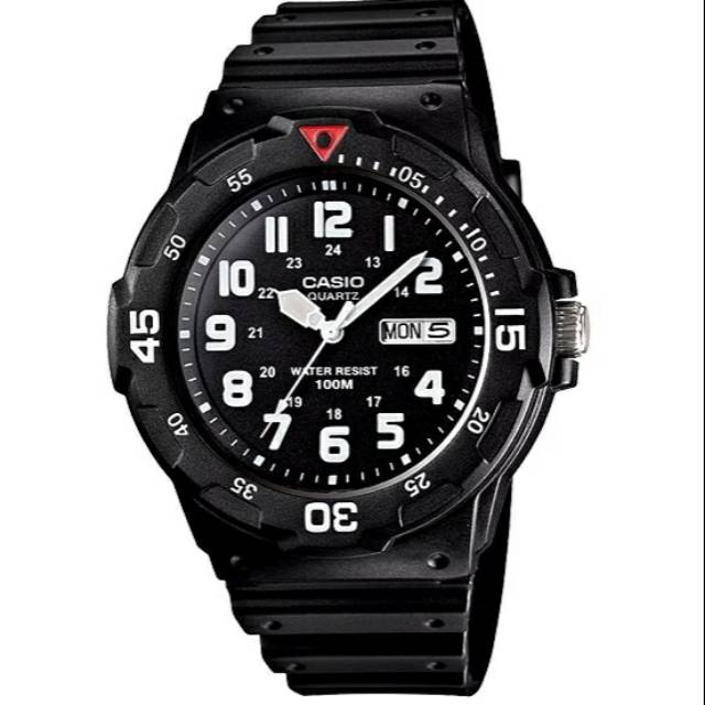 CASIO ORIGINAL MRW-200H-1BVDF- WATER RESISTANCE 100 M - Jam Tangan Pria Original