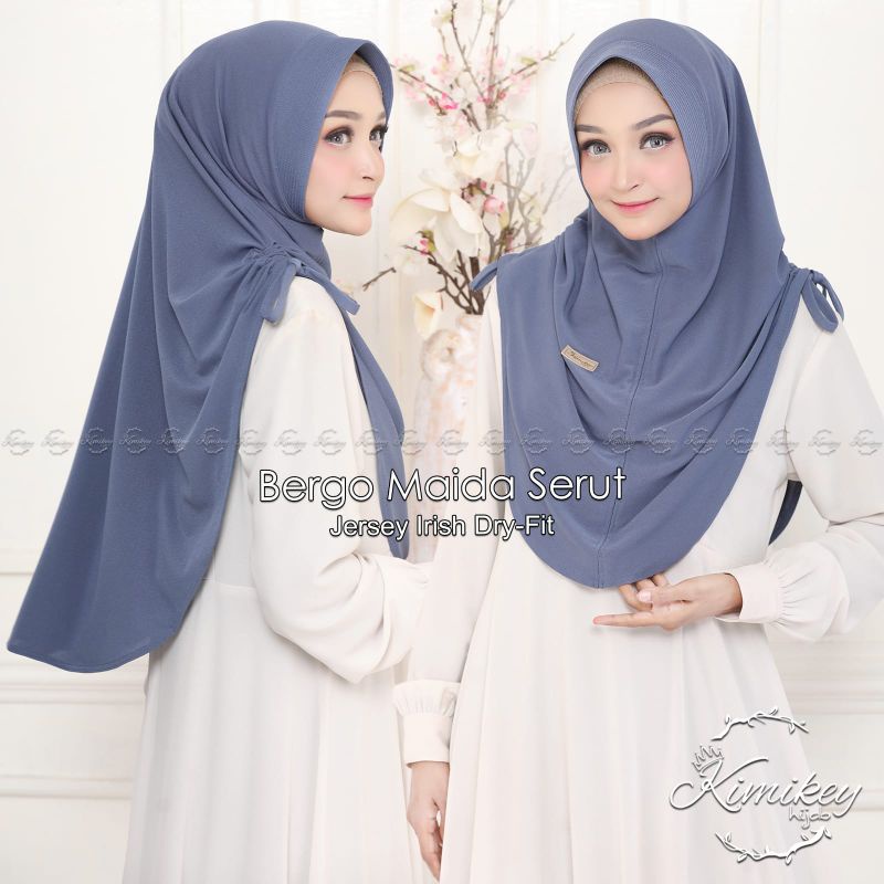 Kimikey ori Bergo Maida Serut Hijab Instan - JERSEY