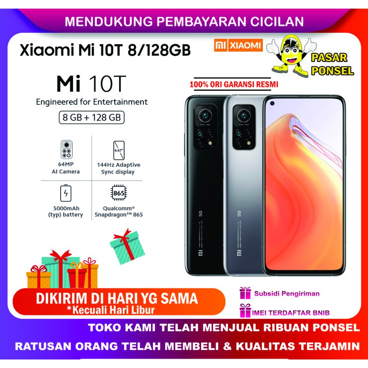 Jual XIAOMI MI 10T 5G RAM 8/128GB GARANSI RESMI TAM PROMO MURAH ...