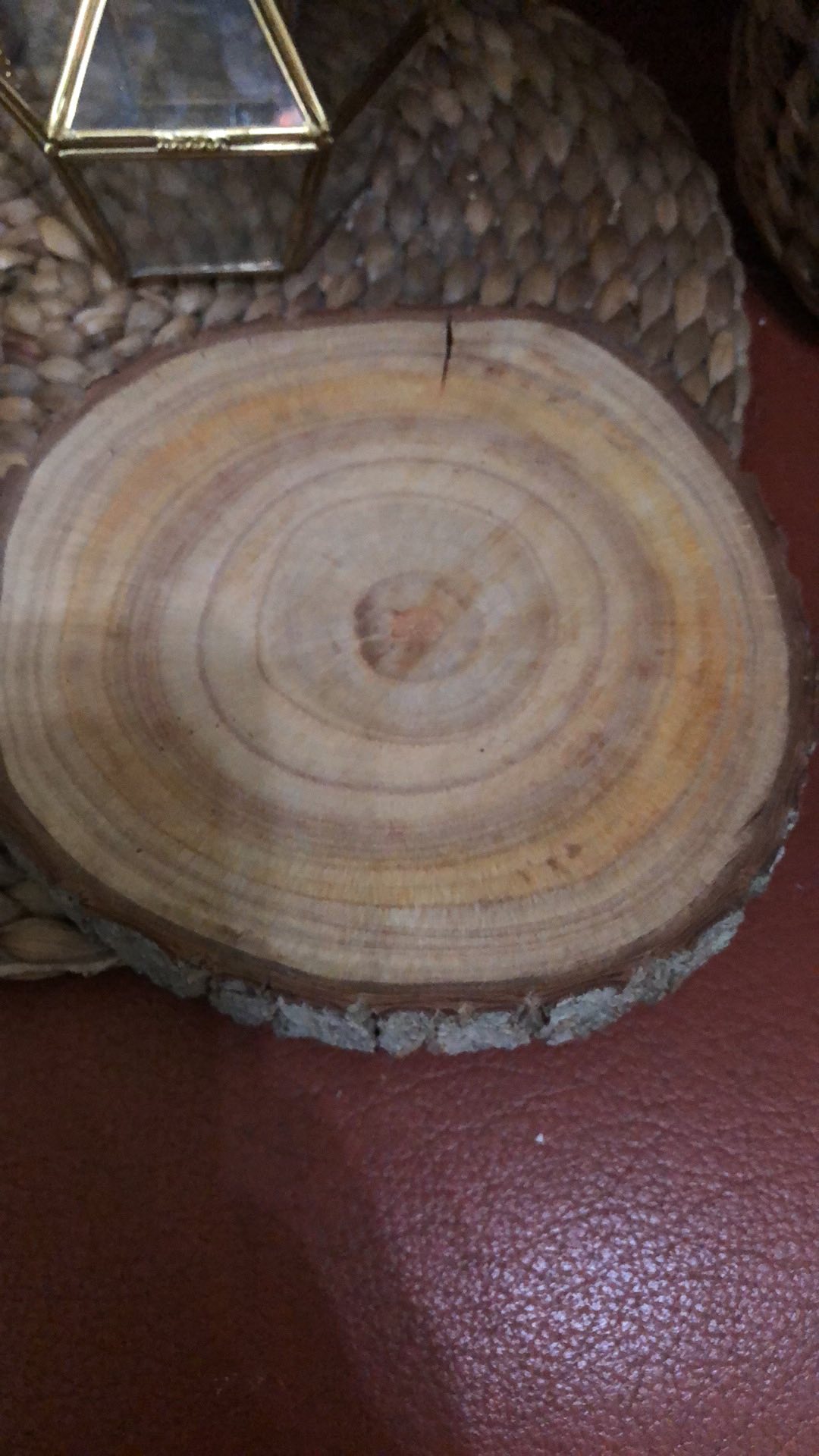 Tatakan Kayu Bulat 12cm