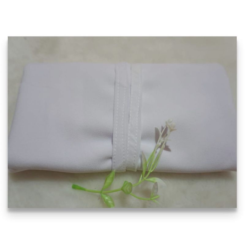 Pashmina Sabyan 175x75 cm Hijab Diamond Kerudung-175 Putih