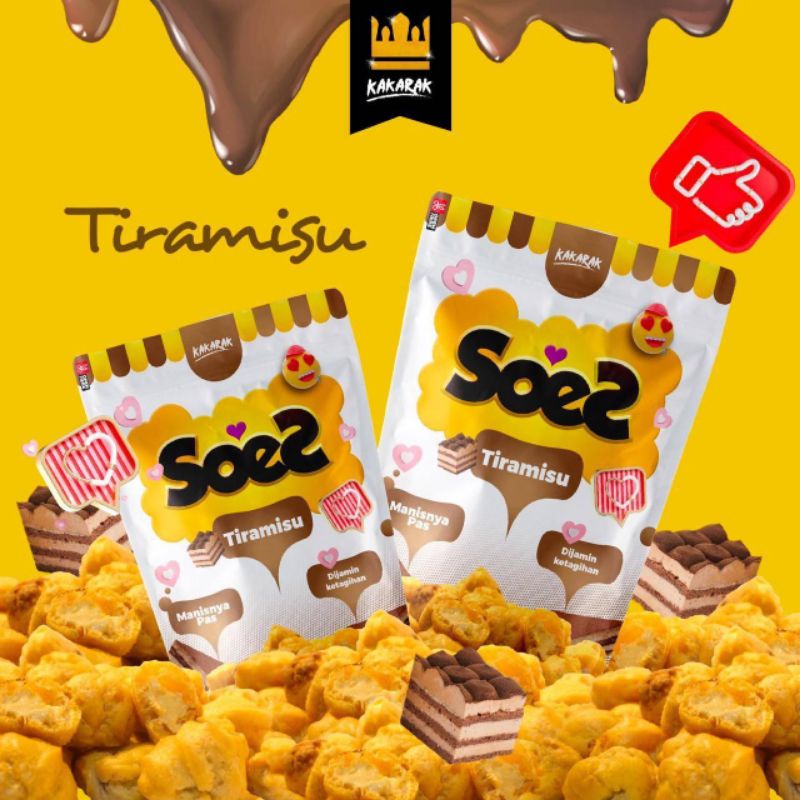 

Kakarak Soes Lumer 75 gr Tiramisu