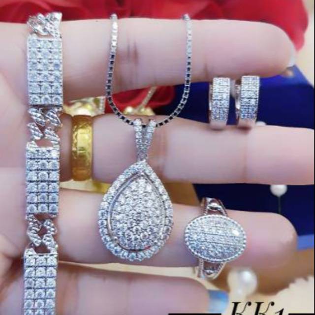 Xuping set perhiasan lapis emas 24K 0512