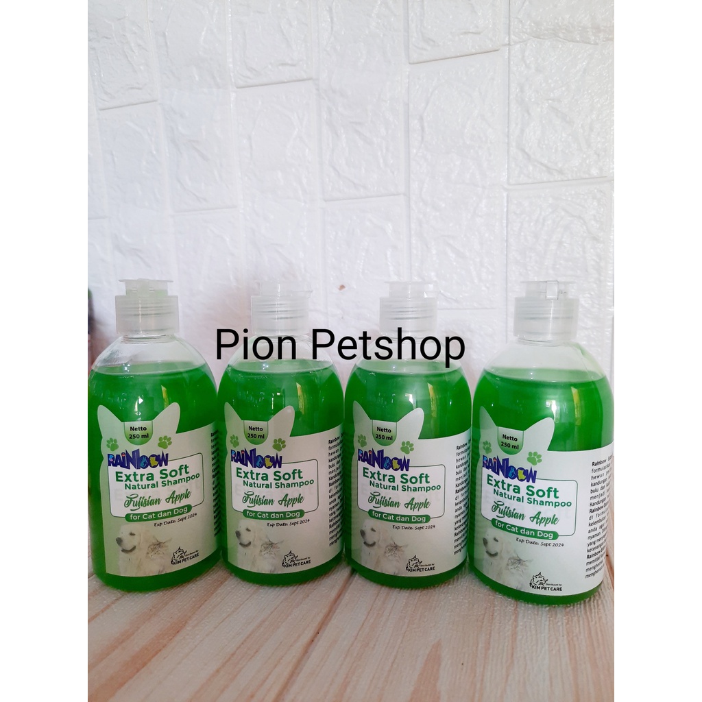 Rainbow Extra Soft Natural Shampo 250ml For Cat and Dog Tutup Ulir