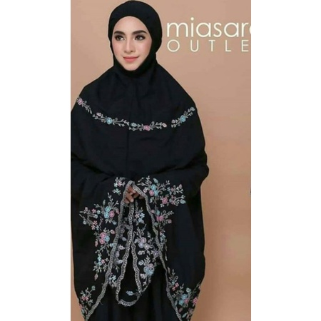 MUKENA Telekung Raudah DEWASA Katun VISCOSE PREMIUM MEWAH  Set tas sejadah