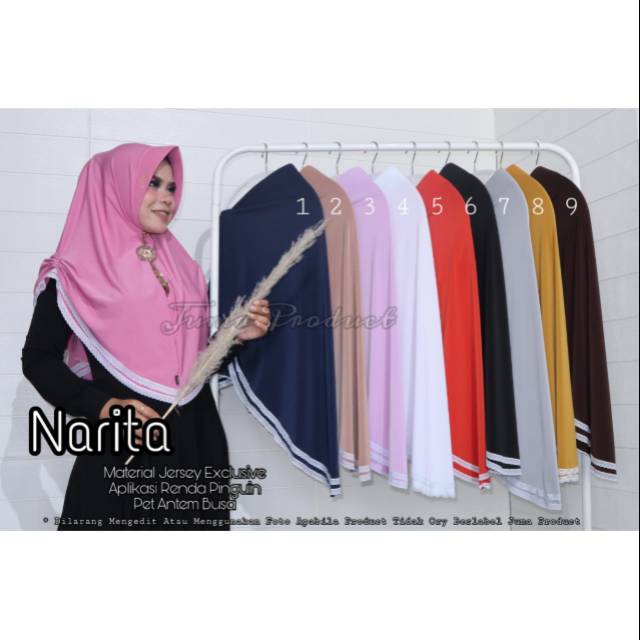 JILBAB ORI JUMA Renda Pita Premium
