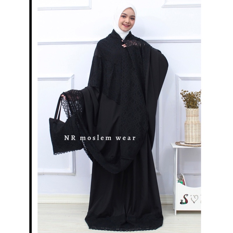 MUKENA SYIREN SESERAHAN MEWAH TWO IN ONE , MUKENA PREMIUM