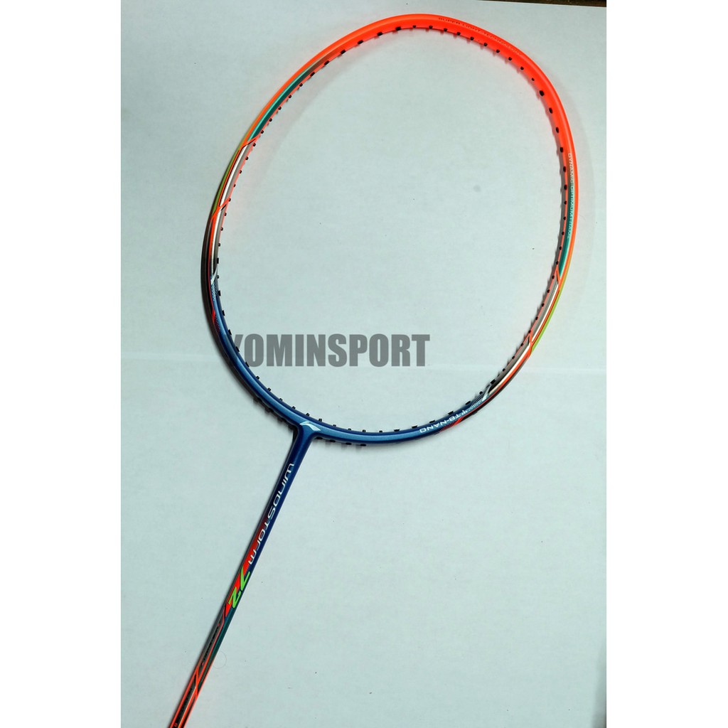 PROMO RAKET BADMINTON LINING WINDSTORM 72 (BLUE/ORANGE) TERLARIS