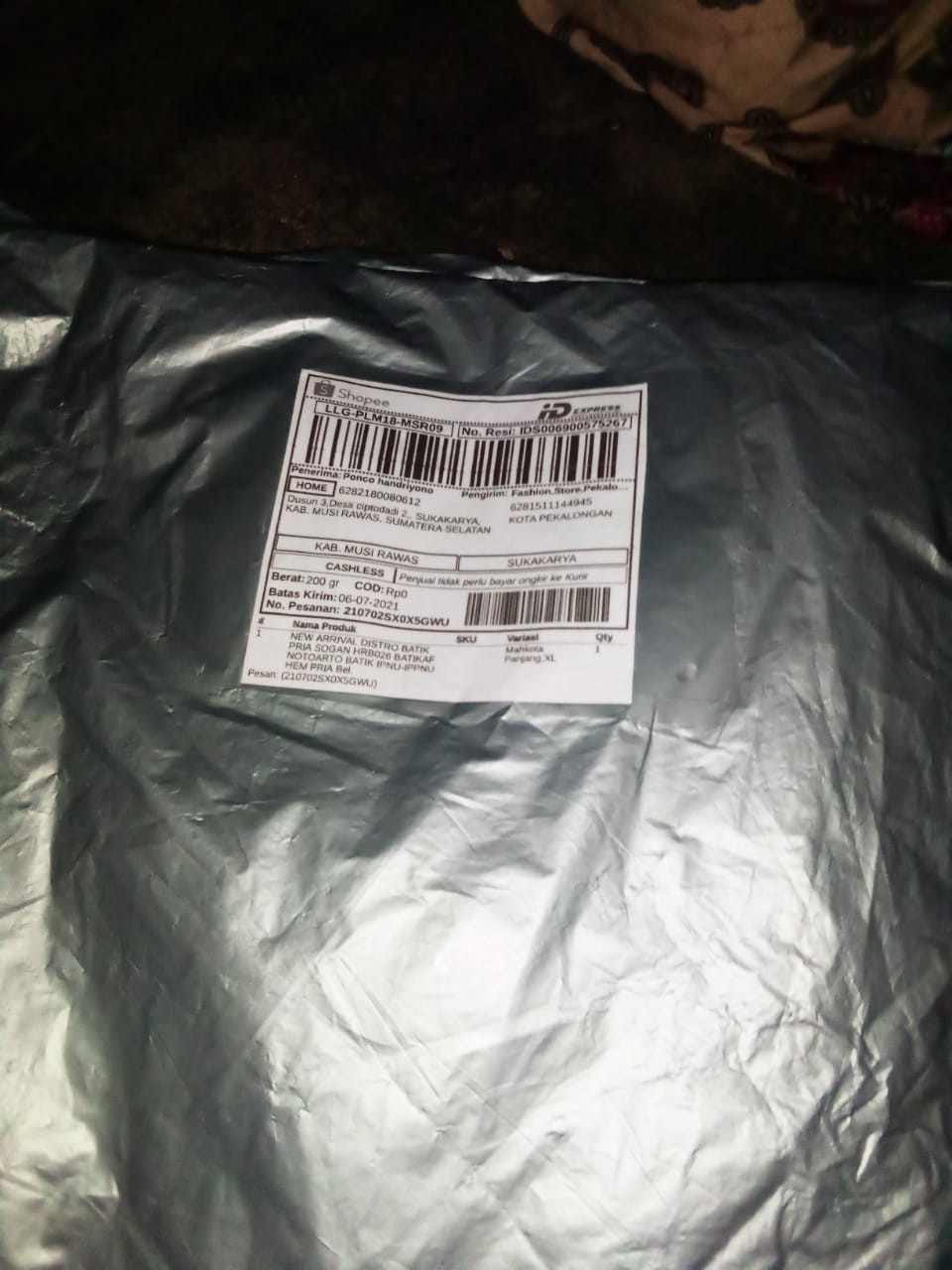 New Arrival Distro Batik Pria Sogan Hrb026 Batikaf Notoarto Batik Ipnu-ippnu Hem Pria Bel.